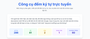 Đếm Ký Tự Online